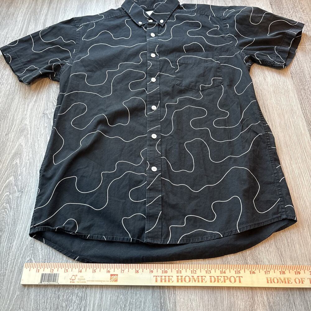 Saturdays Surf NYC Men's Abstract Print Button Down Shirt M - Picture 2 of 6